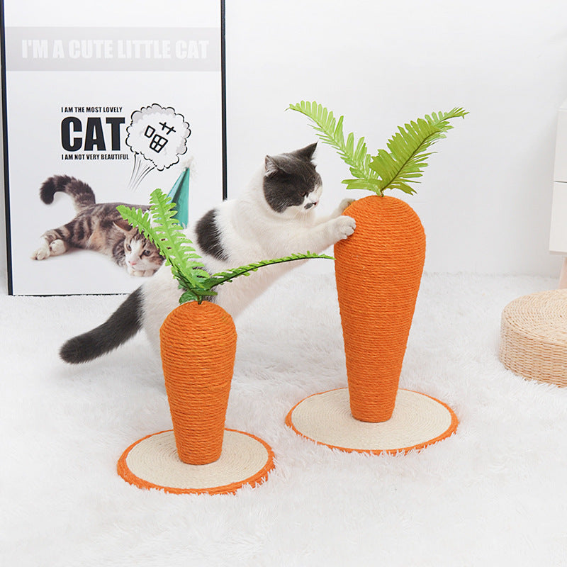 Carrot Cat Scratch Post Mr Fluffy Singapore